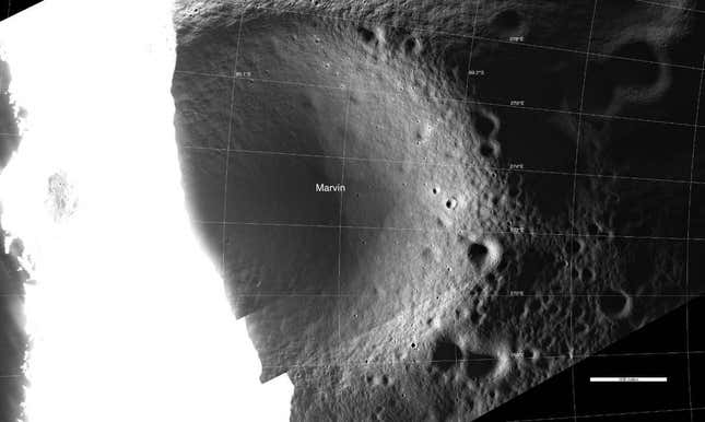 Image for article titled Rare Views of Moon&#39;s Shadowed Craters Reveal Possible Locations of Water Ice