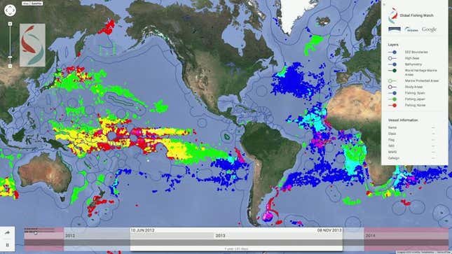 Image for article titled The world’s fish poachers are now being tracked… by Google