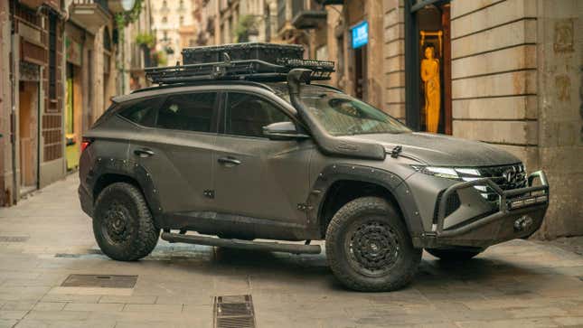 Image for article titled The Hyundai Tucson &quot;Beast&quot; From The Uncharted Movie Plays It Too Safe