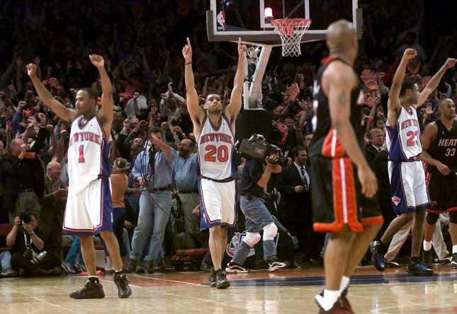 Image for article titled Blood, sweat, and bodyslams: 10 moments that defined the Heat-Knicks playoff rivalry