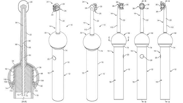 Image for article titled Recent Patent Filings Hint That Dyson Is Working on a Toothbrush With a Built-in Water Flosser
