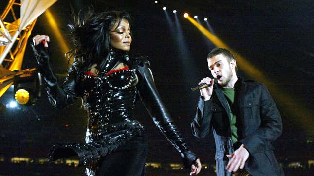 Janet Jackson and Justin Timberlake in 2004