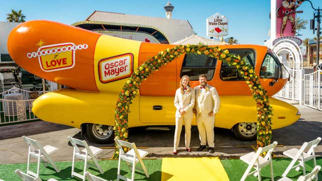 Image for article titled Wienermobile Weddings Have Always Been a Thing