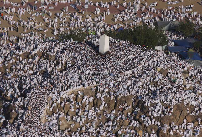 Image for article titled The Hajj’s massive scale, seen from the air
