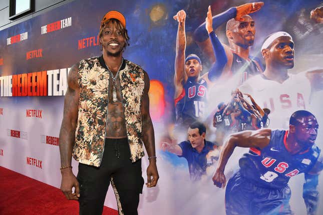 HOLLYWOOD, CALIFORNIA - SEPTEMBER 22: Dwight Howard attends Netflix’s special screening of “The Redeem Team” at TUDUM Theater on September 22, 2022, in Hollywood, California. 