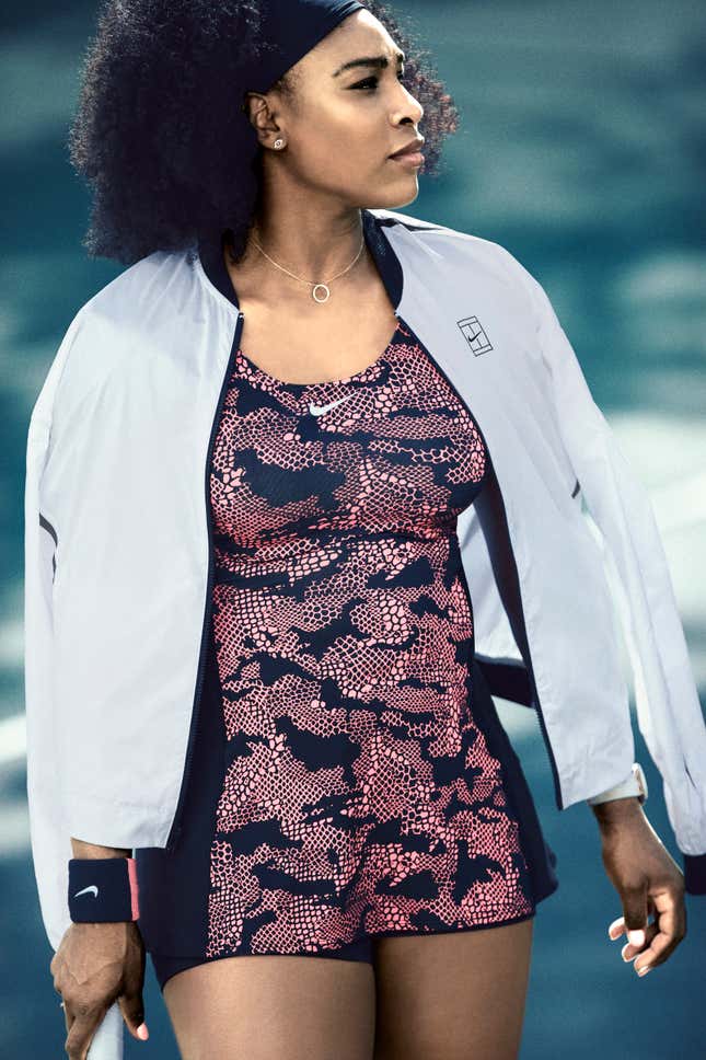 Clothes from Nike's "Greatness Collection" with Serena Williams