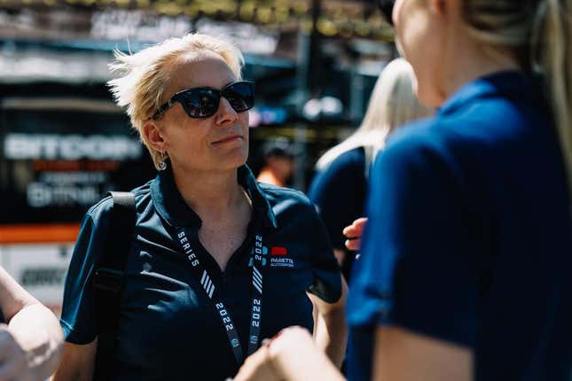 Beth Paretta of Paretta Autosport during IndyCar's Detroit Grand Prix.