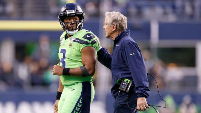 Pete Carroll credits Russell Wilson — now needs to get on same page with  him before he returns