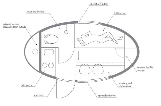 Image for article titled Portable, solar-powered ecocapsules mean you can live rent- and electric-bill free, globally