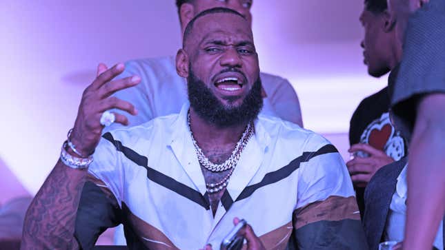 LeBron James just had to insert himself into the Rams’ Super Bowl win.