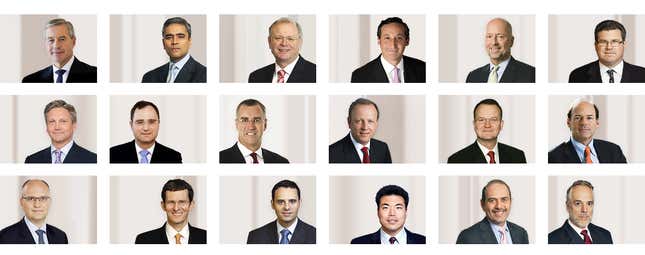Deutsche Bank’s executive committee. You see the problem.
