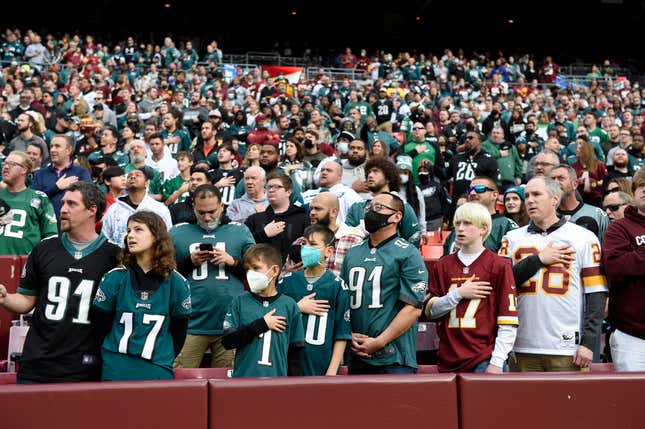 Eagles fans were one of the many visiting fan bases to invade Fed Ex Field.