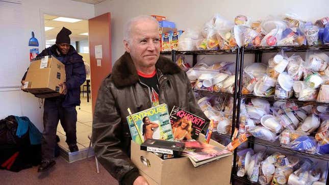Image for article titled Biden Donates Collection Of Classic Skin Mags To Those In Need During Holidays