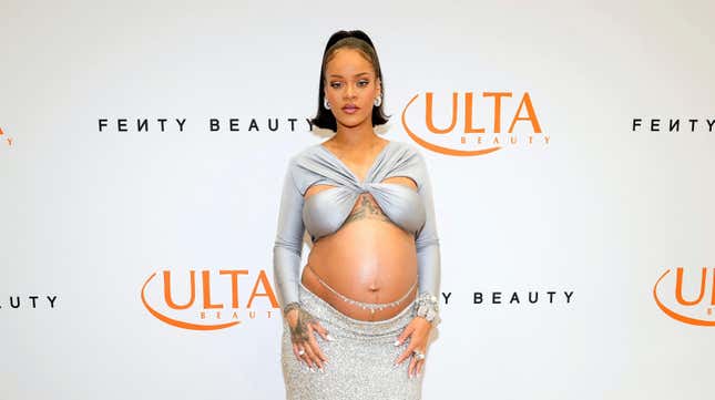  Rihanna celebrates the launch of Fenty Beauty at ULTA Beauty on March 12, 2022 in Los Angeles, California.