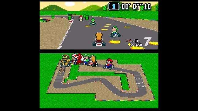 super mario kart snes tips