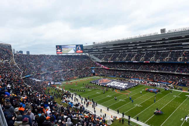 Soldier Field, the Bears’ soon-to-be-former home turf.