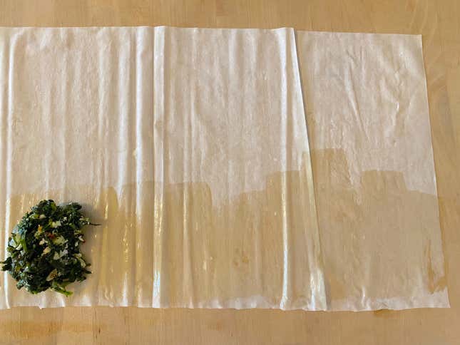 Image for article titled Make These Spinach Pockets for Your Next Dinner Snack