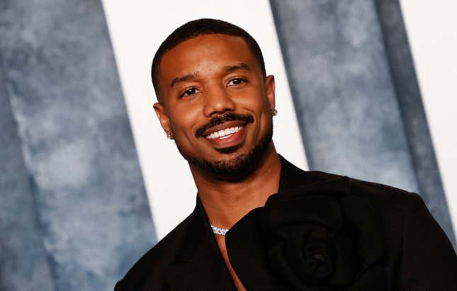 Michael B. Jordan attends the Vanity Fair 95th Oscars Party in Beverly Hills, California on March 12, 2023.