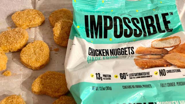 Bag of Impossible Foods chicken nuggets