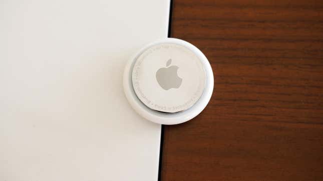 Image for article titled It's Apparently Possible to Drill a Key Ring Hole Into Apple's AirTags Without Messing Them Up