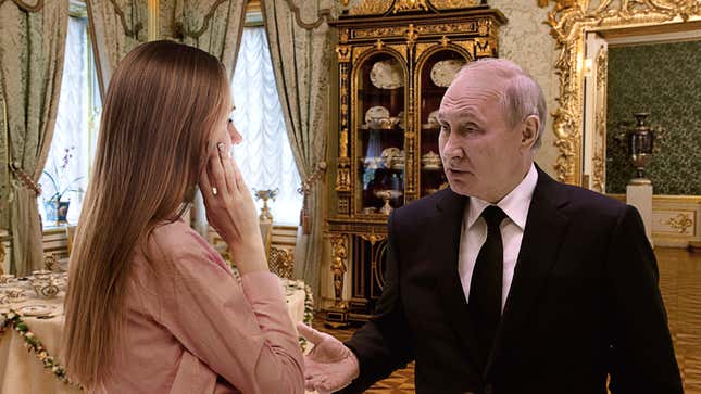 Image for article titled Putin Tells Girlfriend He Was Hit With Sanctions On Condoms