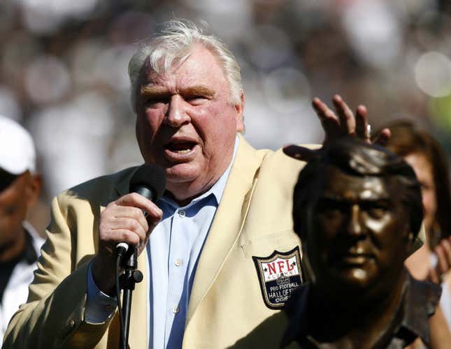 John Madden retired from coaching at age 42 and had a 30-year career as a broadcaster.