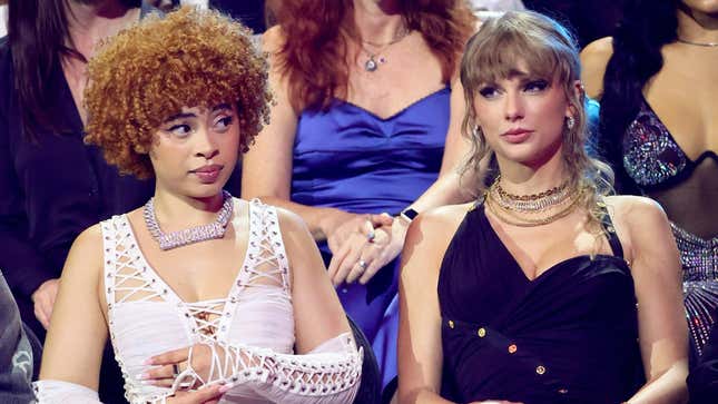 Ice Spice and Taylor Swift at the 2023 VMAs