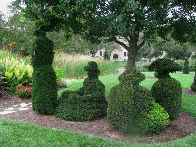 Topiary Garden in downtown Columbus, Ohio.