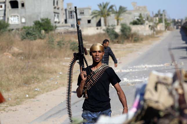 A more typical image of Libya in recent years, south of Tripoli, Libya May 2019