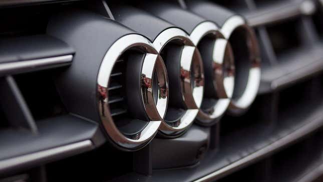 The grill of an Audi car