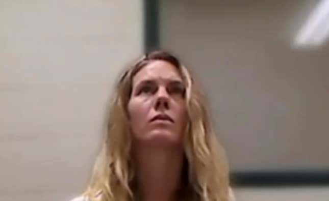 This image from video provided by the Utah State Courts shows Ruby Franke, during a virtual court appearance, Friday, Sept. 8, 2023 in St. George, Utah. Franke, a mother of six who gave parenting advice via a once-popular YouTube channel called &quot;8 Passengers&quot; made her initial court appearance Friday on charges that she and the owner of a relationship counseling business abused and starved her two young children. (Utah State Courts via AP)