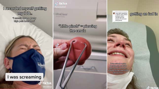 Image for article titled TikToks About &#39;Traumatizing&#39; IUD Pain Go Viral as Some Doctors Refuse to Remove Them