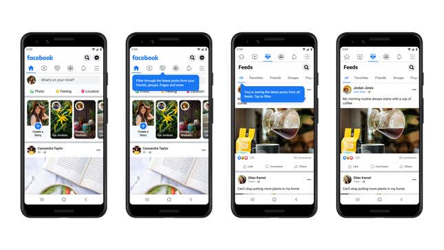 Imagen para el artículo titulado Facebook cambia su diseño para parecerse más a TikTok