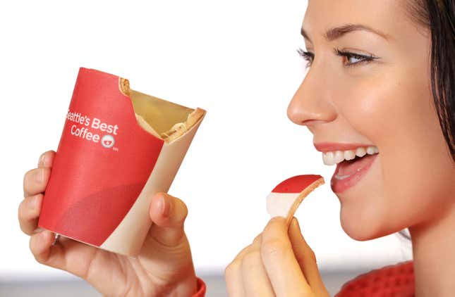 “If our customers occasionally like to have their cake and eat it, why wouldn’t they want have their cup and eat it instead,” KFC’s Jocelyn Bynoe says.
