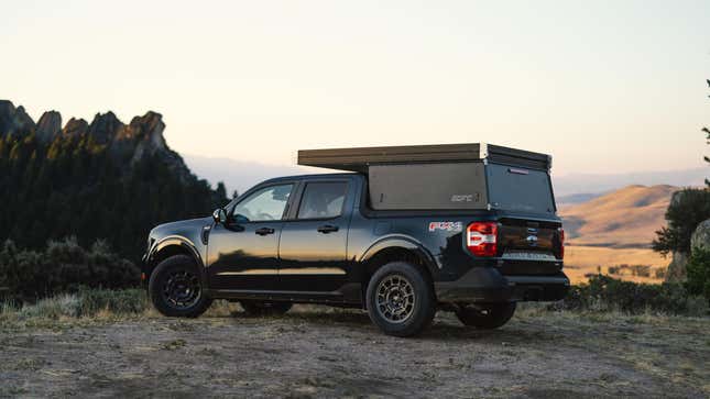 GFC’s custom Ford Maverick with FX4 Off-road Package and Platform Camper looks gnarly.