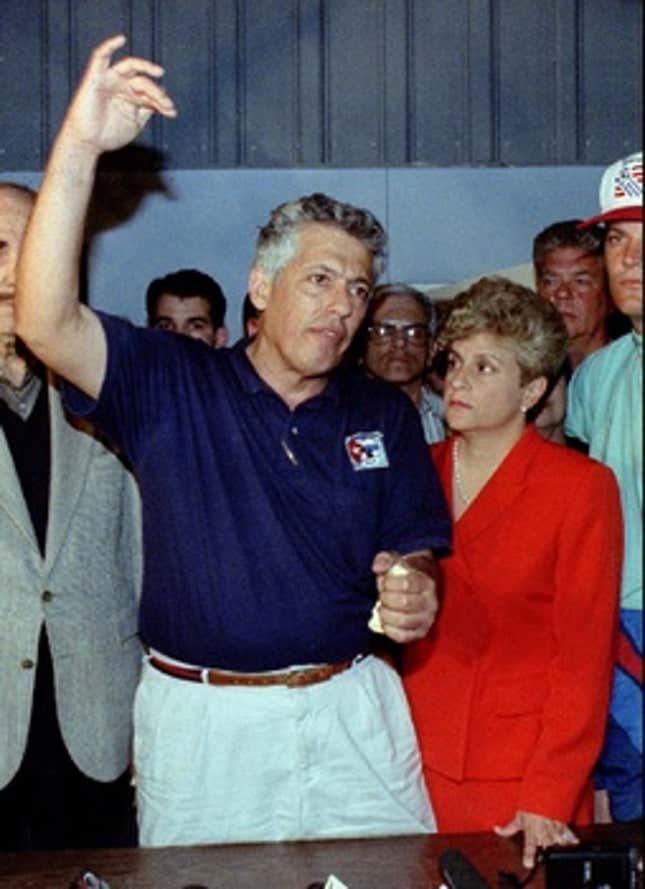 Basulto giving speech