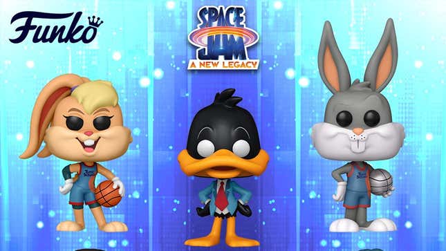 Lola, Daffy, and Bugs get ready to hit the court in new Space Jam: A New Legacy Funko Pops.