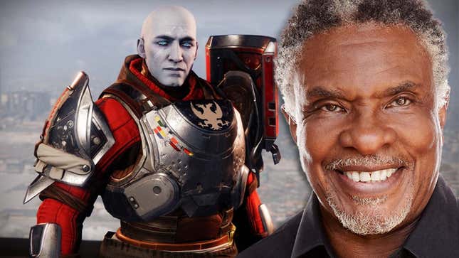 Zavala appears next to actor Keith David.