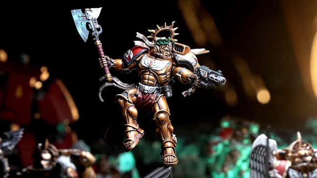 Image for article titled One of the Oldest Warriors in Warhammer 40K Is Getting a Glorious, Gold-Toed Update