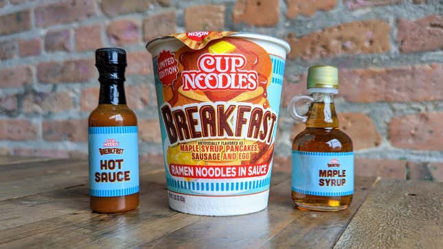 Image for article titled Pancake-Flavored Cup Noodles Shouldn’t Be This Good