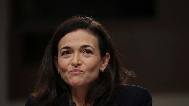 Facebook chief operating officer Sheryl Sandberg testifies during a Senate Intelligence Committee hearing on Sept. 5, 2018 in Washington, DC. 