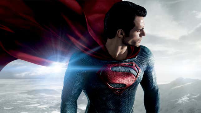 Henry Cavill as Superman in a poster for Man of Steel.