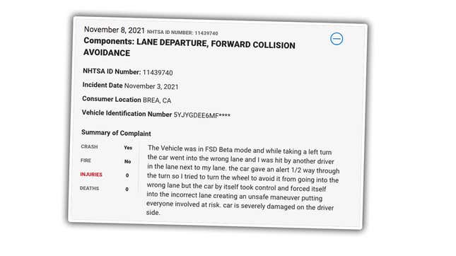 Image for article titled The First Crash Of A Tesla Using FSD Beta May Have Happened
