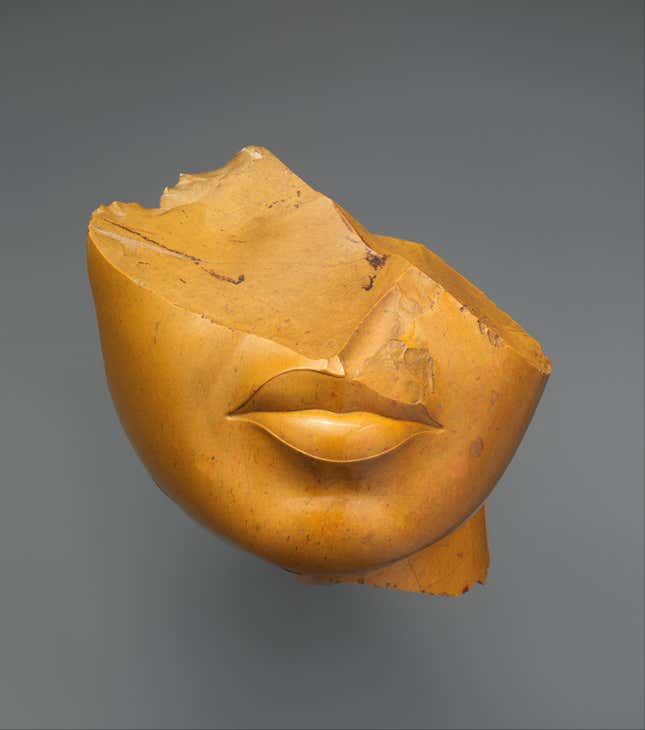 Fragment of a Queen's Face, Egypt New Kingdom,