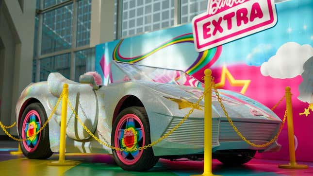 Image for article titled Barbie&#39;s New Electric Sports Car Is Totally Radical And I Want One