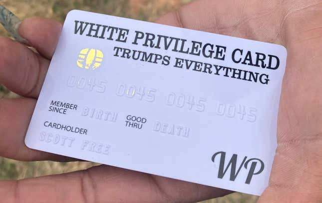 Image for article titled “White Privilege” Cards Lead High School Students to Stage Walk Out in Frustration