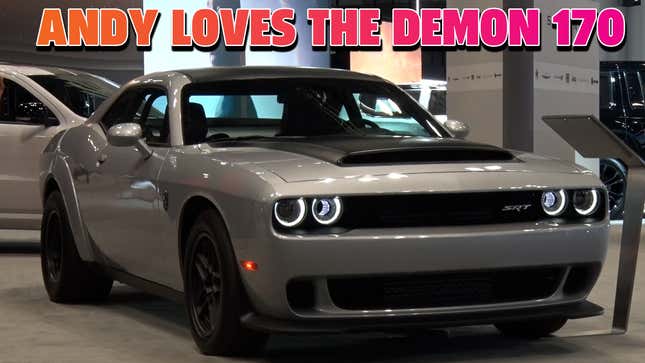 Watch Andy Lose His Mind Over the Dodge Challenger Demon 170