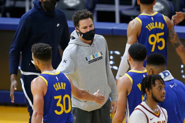 If Klay Thompson was on the court instead of the sideline, the Warriors would have won Friday’s game.
