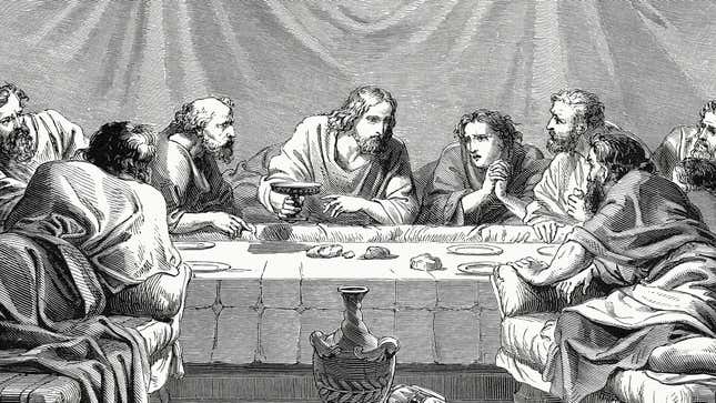 Image for article titled Historians Uncover New Evidence That Jesus Made Annoying Smacking Sound After Every Sip Of Wine