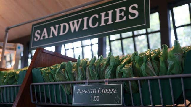 Masters Tournament at Augusta National Golf Club, Pimento Cheese Sandwich display